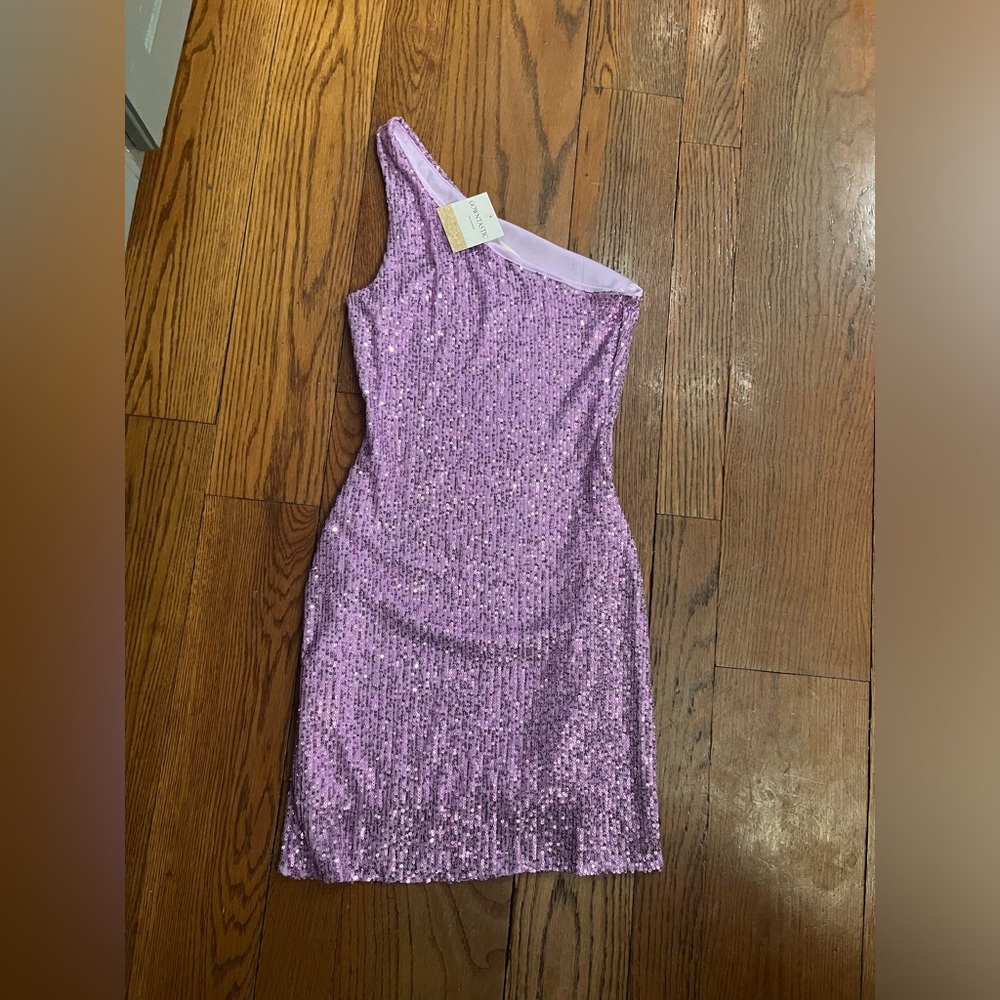 Homecoming dress - lavender sequin mini